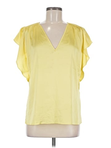 White House Black Market Short Sleeve Blouse (view 1)