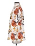 Unbranded 100% Polyester Floral Orange Short Sleeve Blouse Size S - photo 5