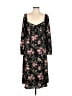 Forever 21 Floral Black Casual Dress Size L - photo 1