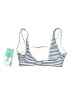 Assorted Brands Stripes Blue Swimsuit Top Size S - photo 2