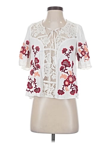 For Love & Lemons 3/4 Sleeve Blouse (view 1)