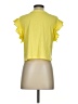Zara Yellow Short Sleeve Top Size S - photo 2