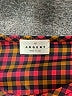 Argent 100% Polyester Houndstooth Red Long Sleeve Blouse Size 12 - photo 7