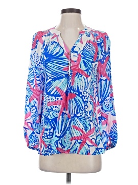Lilly Pulitzer Long Sleeve Silk Top
