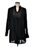 BoHo Me 100% Rayon Black Long Sleeve Blouse Size L - photo 1