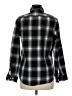 Unbranded Checkered-gingham Black Long Sleeve Button-Down Shirt Size M - photo 2