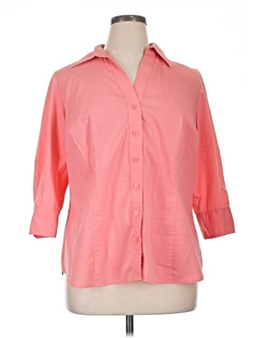 Worthington 3/4 Sleeve Button-Down Shirt (view 1)