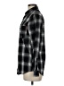 Unbranded Checkered-gingham Black Long Sleeve Button-Down Shirt Size M - photo 5