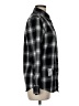 Unbranded Checkered-gingham Black Long Sleeve Button-Down Shirt Size M - photo 4
