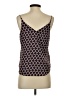 Express Argyle Chevron-herringbone Burgundy Black Sleeveless Blouse Size XS - photo 2