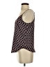 Express Argyle Chevron-herringbone Burgundy Black Sleeveless Blouse Size XS - photo 5