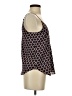 Express Argyle Chevron-herringbone Burgundy Black Sleeveless Blouse Size XS - photo 4
