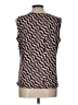 Jones Studio 100% Polyester Burgundy Sleeveless Blouse Size L - photo 2