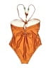 Unbranded Print Orange One Piece Swimsuit Size M - photo 2