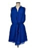Babaton 100% Silk Solid Blue Casual Dress Size M - photo 1