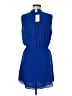 Babaton 100% Silk Solid Blue Casual Dress Size M - photo 2