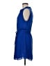 Babaton 100% Silk Solid Blue Casual Dress Size M - photo 5