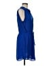 Babaton 100% Silk Solid Blue Casual Dress Size M - photo 4