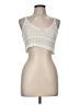 Shein 100% Acrylic Ivory Tank Top Size 6 - photo 1