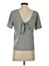 Everly Gray Short Sleeve Top Size S - photo 2