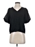 Ann Taylor LOFT Black Short Sleeve Blouse Size XXS - photo 1
