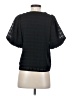 Ann Taylor LOFT Black Short Sleeve Blouse Size XXS - photo 2