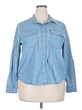 Free Assembly Long Sleeve Button Down Shirt