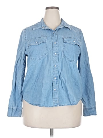 Free Assembly Long Sleeve Button-Down Shirt (view 1)