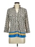 J. McLaughlin Blue 3/4 Sleeve Blouse Size M - photo 1