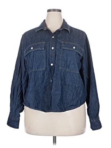 Free Assembly Long Sleeve Button-Down Shirt (view 1)