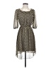 Sweet Storm 100% Polyester Chevron-herringbone Gray Casual Dress Size S - photo 1
