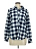 Vineyard Vines Performance 100% Polyester Checkered-gingham Blue Long Sleeve Blouse Size 6 - photo 1