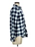 Vineyard Vines Performance 100% Polyester Checkered-gingham Blue Long Sleeve Blouse Size 6 - photo 4