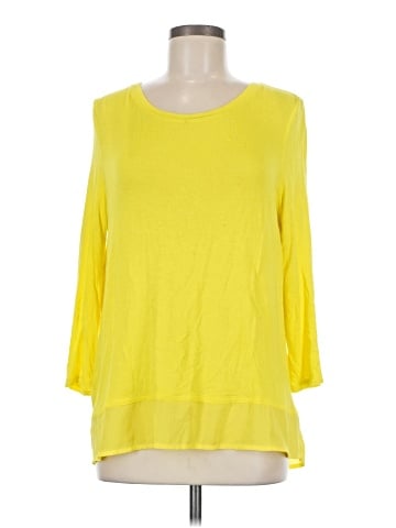 Kaari Blue 3/4 Sleeve T-Shirt (view 1)