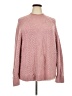 J.Crew Chevron-herringbone Pink Pullover Sweater Size 2X - photo 1