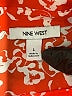Nine West 100% Polyester Orange 3/4 Sleeve Blouse Size L - photo 7