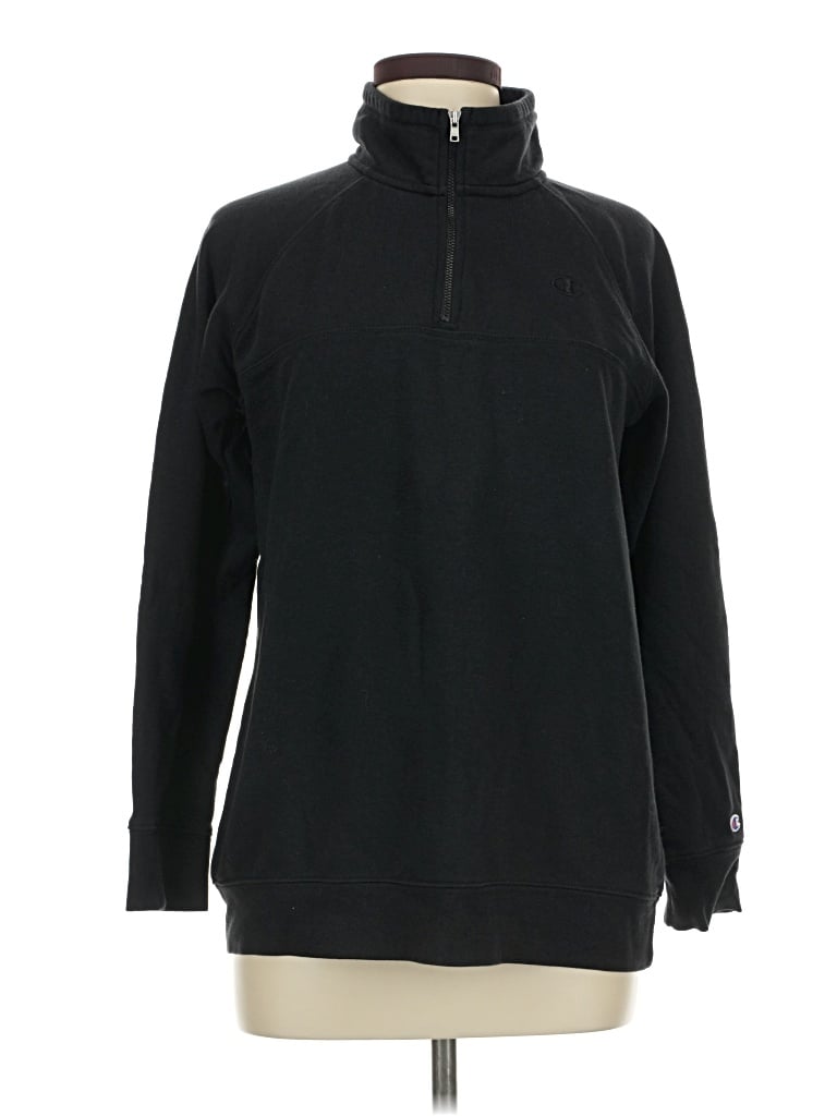 Pre-owned Champion Turtleneck Sweater In Black