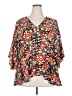 Emily Wonder 100% Polyester Orange 3/4 Sleeve Blouse Size 2X - photo 1