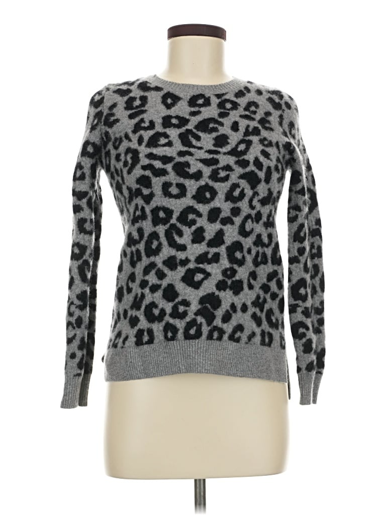 Pre-owned C By Bloomingdale's Cashmere Pullover Sweater In Gray