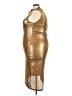 Cider Metallic Gold Cocktail Dress Size 3X - photo 5