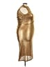 Cider Metallic Gold Cocktail Dress Size 3X - photo 4