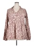 Heyson 100% Rayon Pink Long Sleeve Blouse Size XXL - photo 1