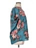 Maurices 100% Polyester Floral Teal Short Sleeve Blouse Size 0X - photo 4