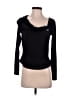 Adrienne Landau Black Long Sleeve Top Size M - photo 1