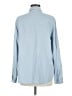 Orvis 100% Silk Solid Blue Blouse Size L - photo 2