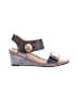 Taos 100% Leather Blue Wedges Size 10 - 10 1/2 - photo 1