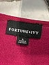 Fortune + Ivy 100% Polyester Burgundy Short Sleeve Blouse Size L - photo 7