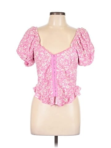 Free People Short Sleeve Blouse (view 1)