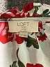 Ann Taylor LOFT Outlet 100% Polyester Floral Ivory 3/4 Sleeve Blouse Size L (petite) - photo 7