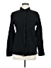 Nine West 100% Cotton Black Long Sleeve Button-Down Shirt Size M - photo 1